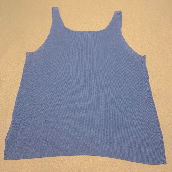 Eddie Bauer Light Blue Knit Tank Top - Picture 2 of 4